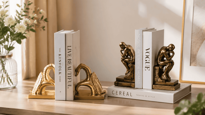 Bookends: Practical Accessories for Organized Bookshelves