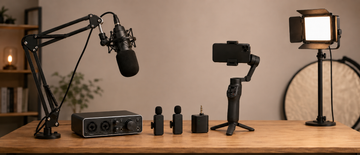 Studio Equipment Essentials for Recording, Lighting, and Content Creation