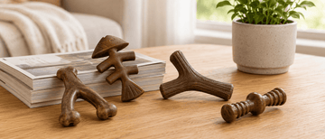 4-Pack Dog Play Toys with Textured Design