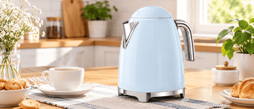 1.7L Electric Kettle – Retro Electric Water Kettle with 360° Swivel Base