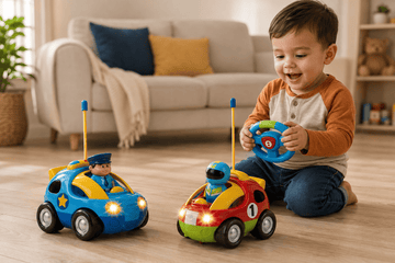 2 Pack Cartoon Remote Control Cars for Toddlers