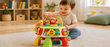 6-Sided Baby Activity Cube Table: Fun Multi-Activity Play for Infants and Toddlers