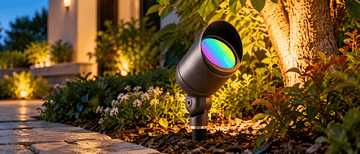 Brass Landscape Light with Replaceable Module