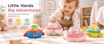 Push and Go Animal Toy Cars for Babies and Toddlers