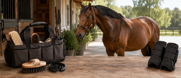 Horse Supplies for Grooming, Stable Care, and Riding Preparation