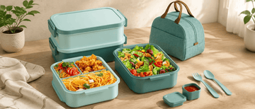 Bento Lunch Box Set with Thermal Bag: Practical Meal Storage for Work, School & Travel