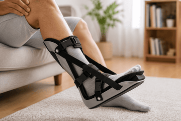 Plantar Fasciitis Adjustable Leg Support  – Fits Right or Left Foot for Foot Pain Relief and Stretching