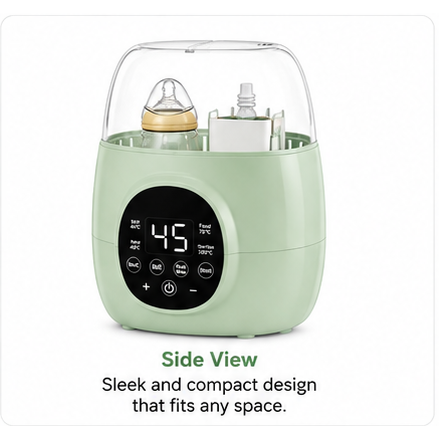 Dual Baby Bottle Warmer & Sterilizer – Portable Bottle Warmer with Infant Bottle Warmer, Newborn Bottle Warmer and Digital Temperature Control
