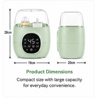 Dual Baby Bottle Warmer & Sterilizer – Portable Bottle Warmer with Infant Bottle Warmer, Newborn Bottle Warmer and Digital Temperature Control