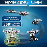 1:18 scale transforming police car to robot for kids playtime