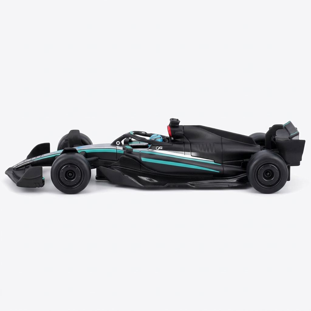 1:43 scale formula racing car model with detailed design