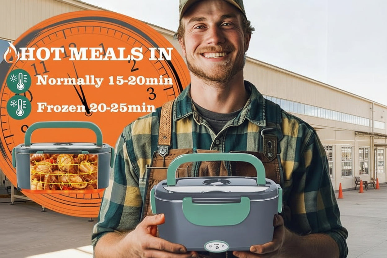 1.5 liter food warmer container with stainless steel interior