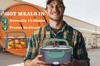 1.5 liter food warmer container with stainless steel interior