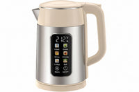 1.7L cream electric kettle with touch screen temperature control