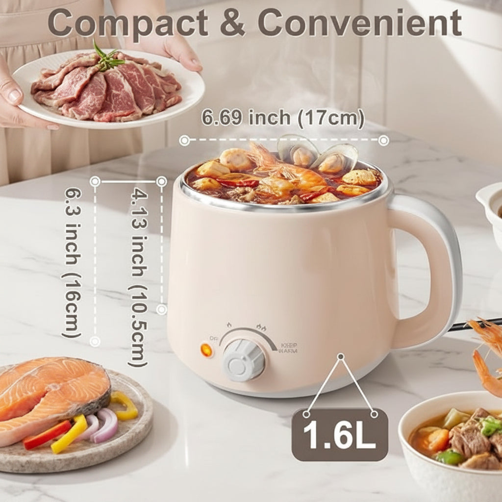 dual power electric pot for everyday cooking