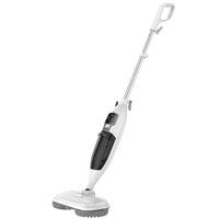 10-in-1 steam mop with rotating head for floor cleaning