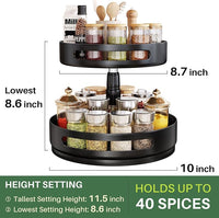 10-inch rotating Lazy Susan spice organizer