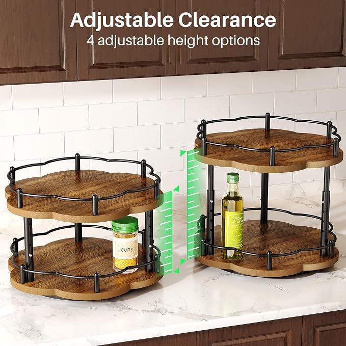 10-inch rotating Lazy Susan spice organizer
