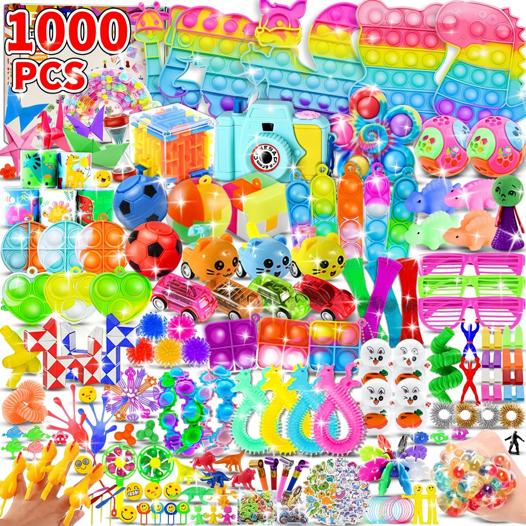 1000-piece children's party toy set, perfect for building and creative play