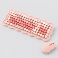 Front view of 102-key wireless keyboard and mouse combo