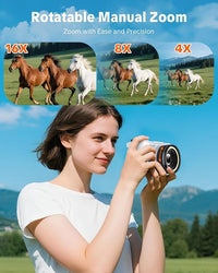 1080P flip screen digital camera for kids and teens