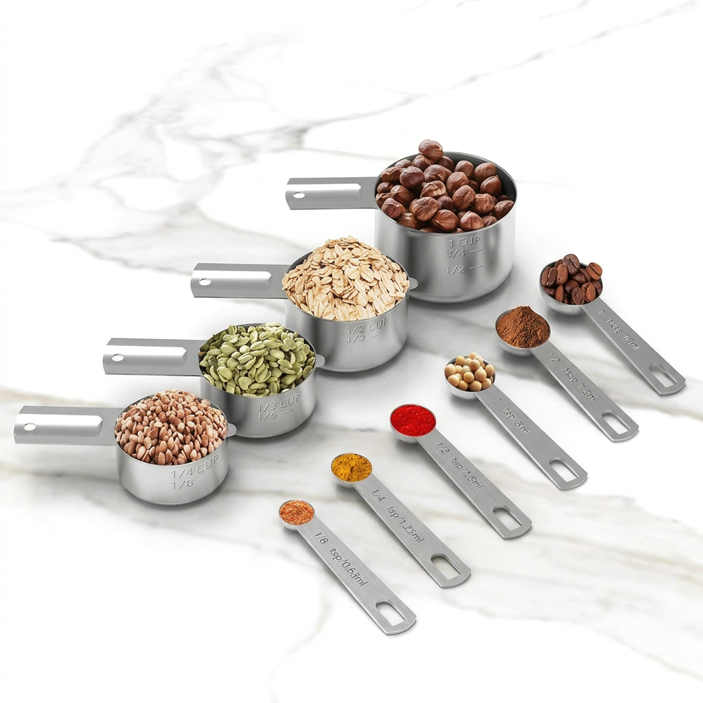 Rust Resistant Measuring Cups and Spoons