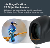 25mm lens monocular telescope close-up