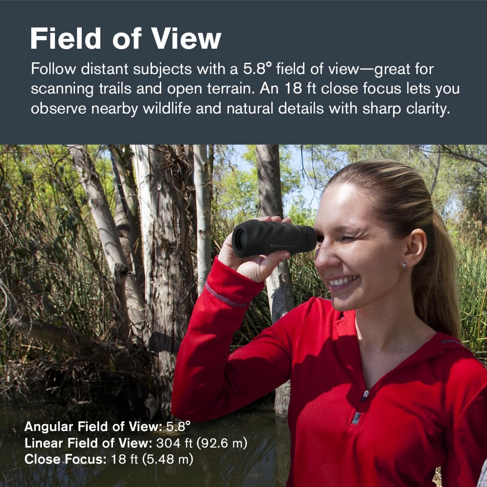 Monocular telescope used for hiking and wildlife viewing