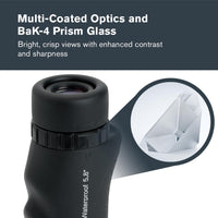 Pocket size monocular telescope compact design