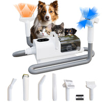11000Pa dog grooming vacuum kit with hair collection
