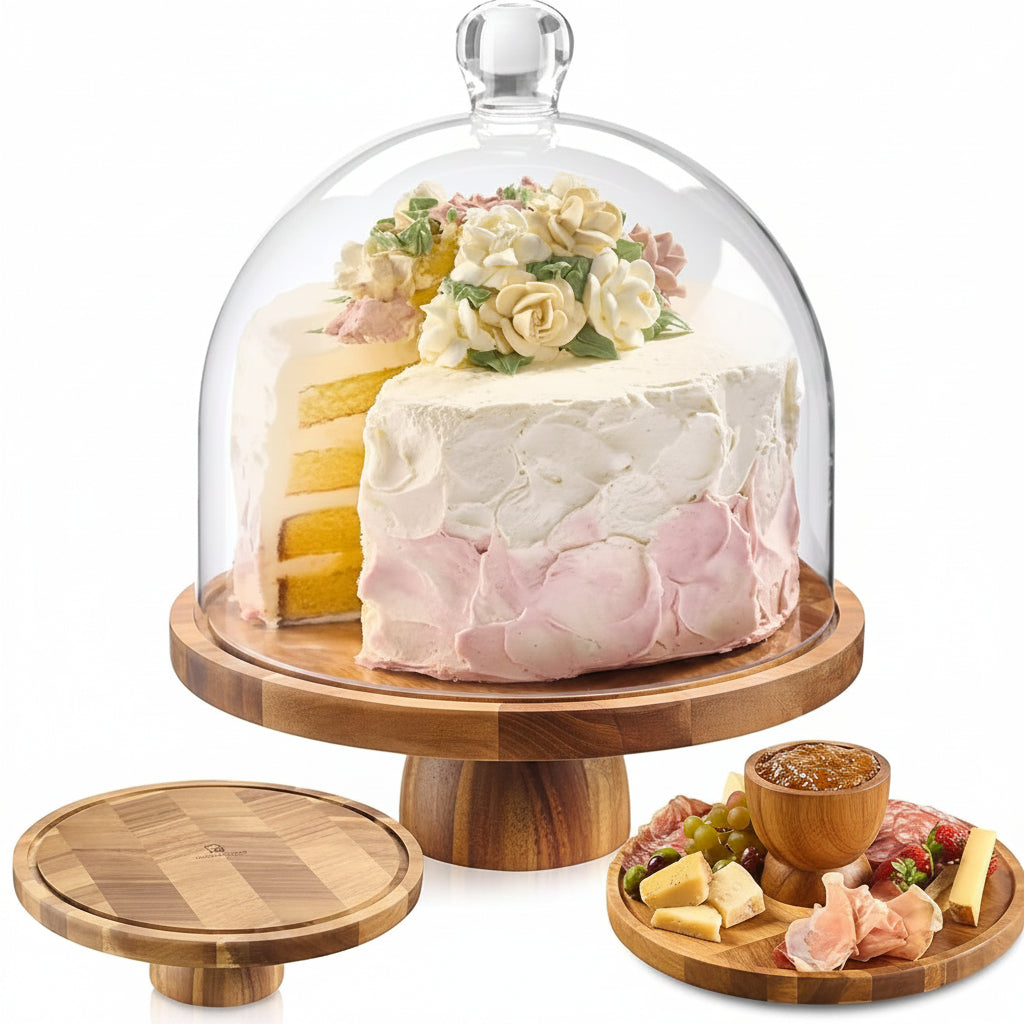 Tall Dome Cake Stand with Clear Cover