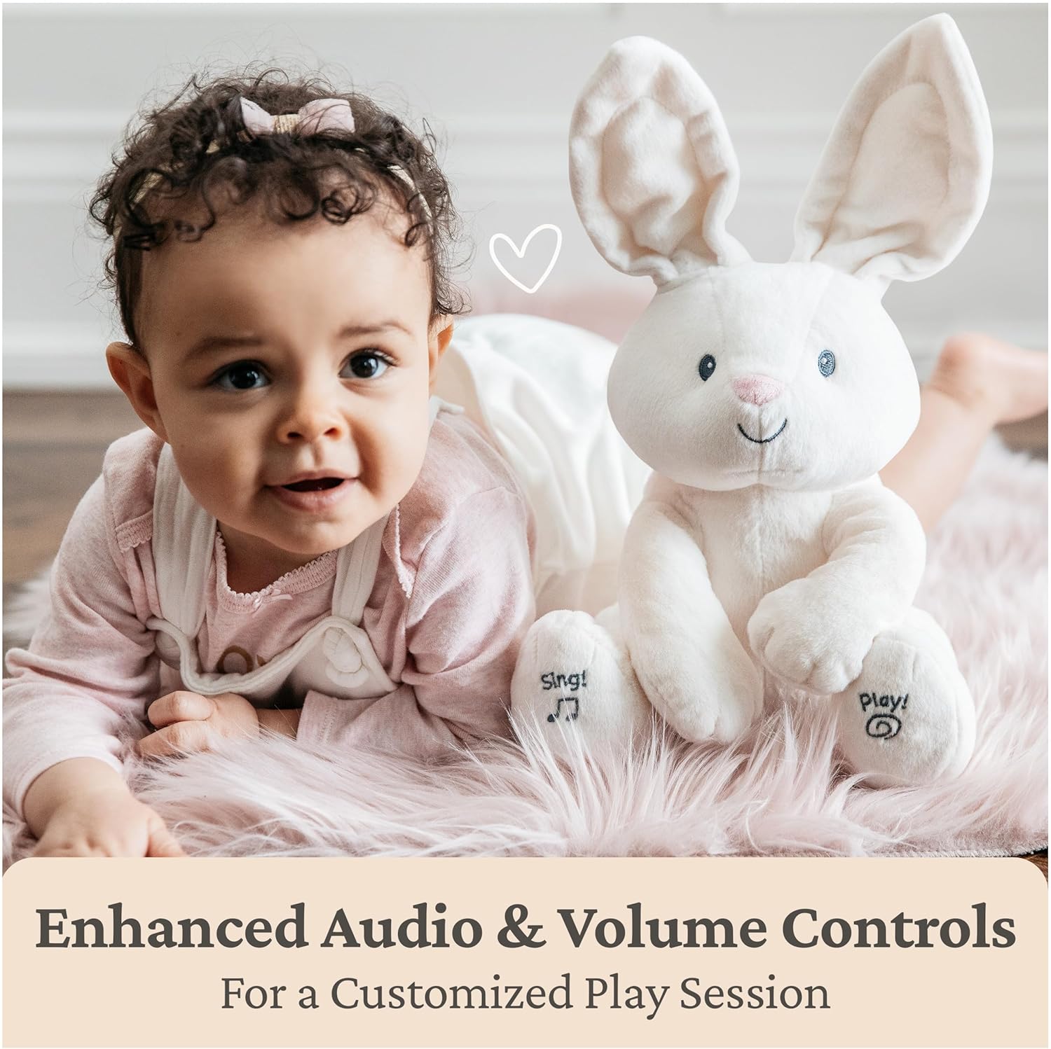 12-inch Flora the Bunny singing plush for comfort and fun