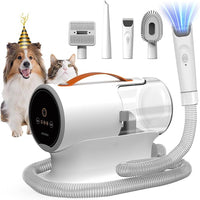 12000Pa pet grooming vacuum set for dogs