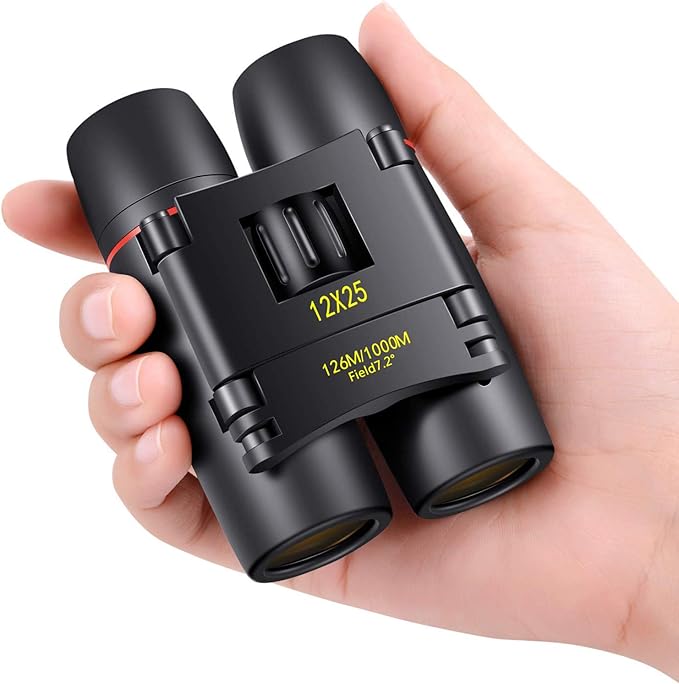 12x25 compact binoculars for travel and bird watching