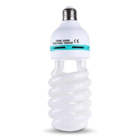 135W CFL daylight spiral bulb for photography lighting