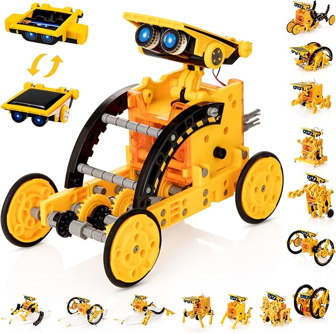14 in 1 solar robot kit for kids STEM DIY educational toy