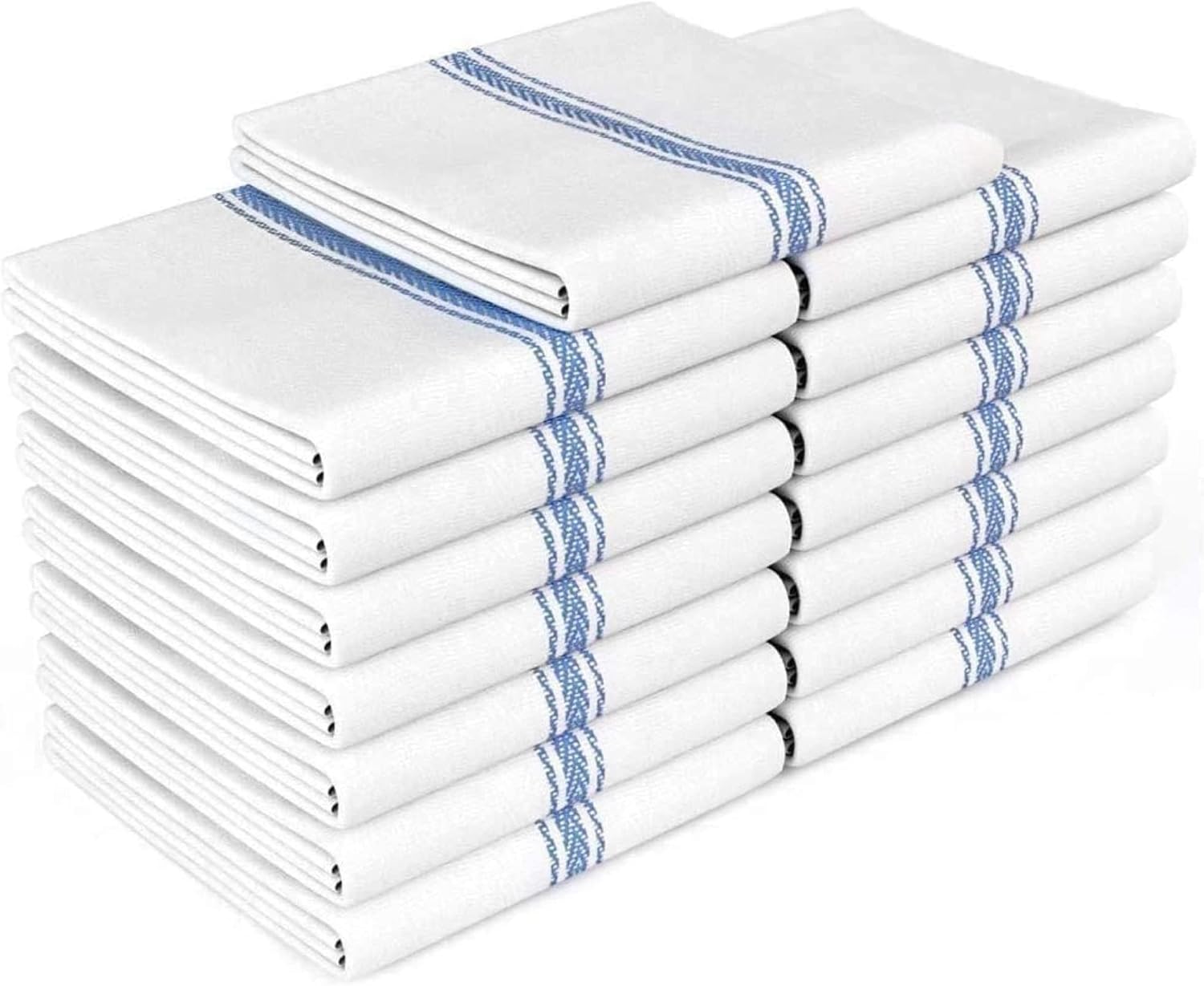Blue reusable kitchen towels set