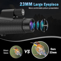 Monocular telescope used for bird watching and travel