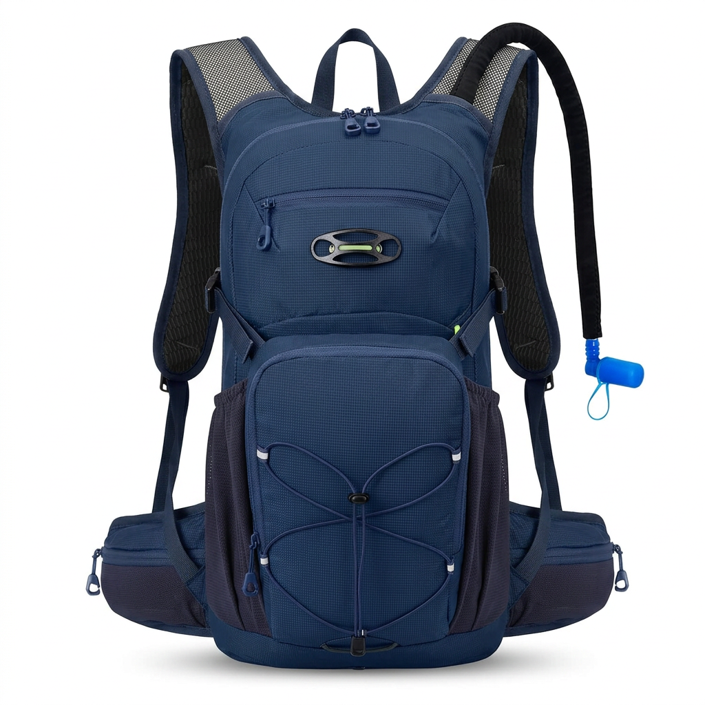 18L hydration backpack with 3L water bladder for hiking and cycling adventures