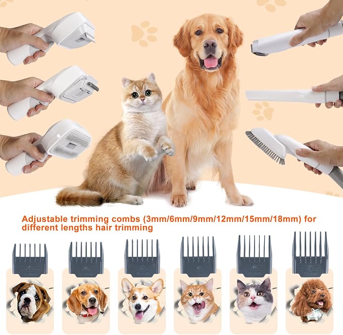 2.5L Pet Grooming Vacuum With Large Collection Container