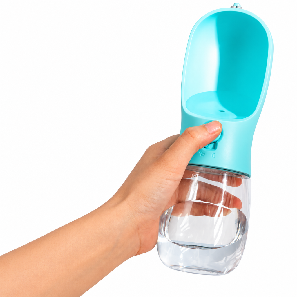 2-in-1 portable pet water cup for dogs and cats
