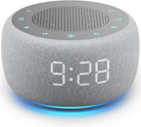 2-in-1 alarm clock with digital display and ambient night light
