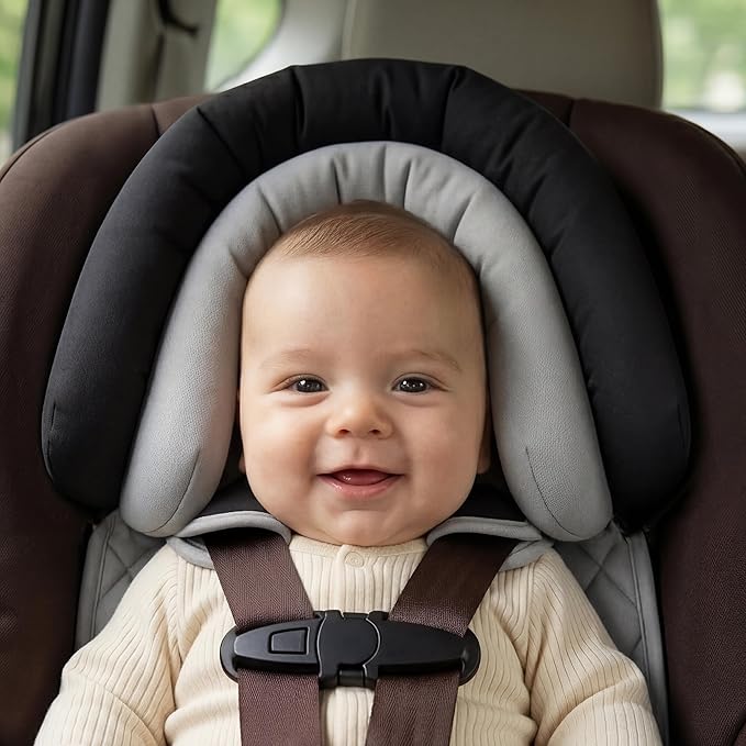 2 in 1 baby car seat insert with head and body support