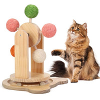 2 in 1 Cat Wheel and Ball Track Interactive Toy