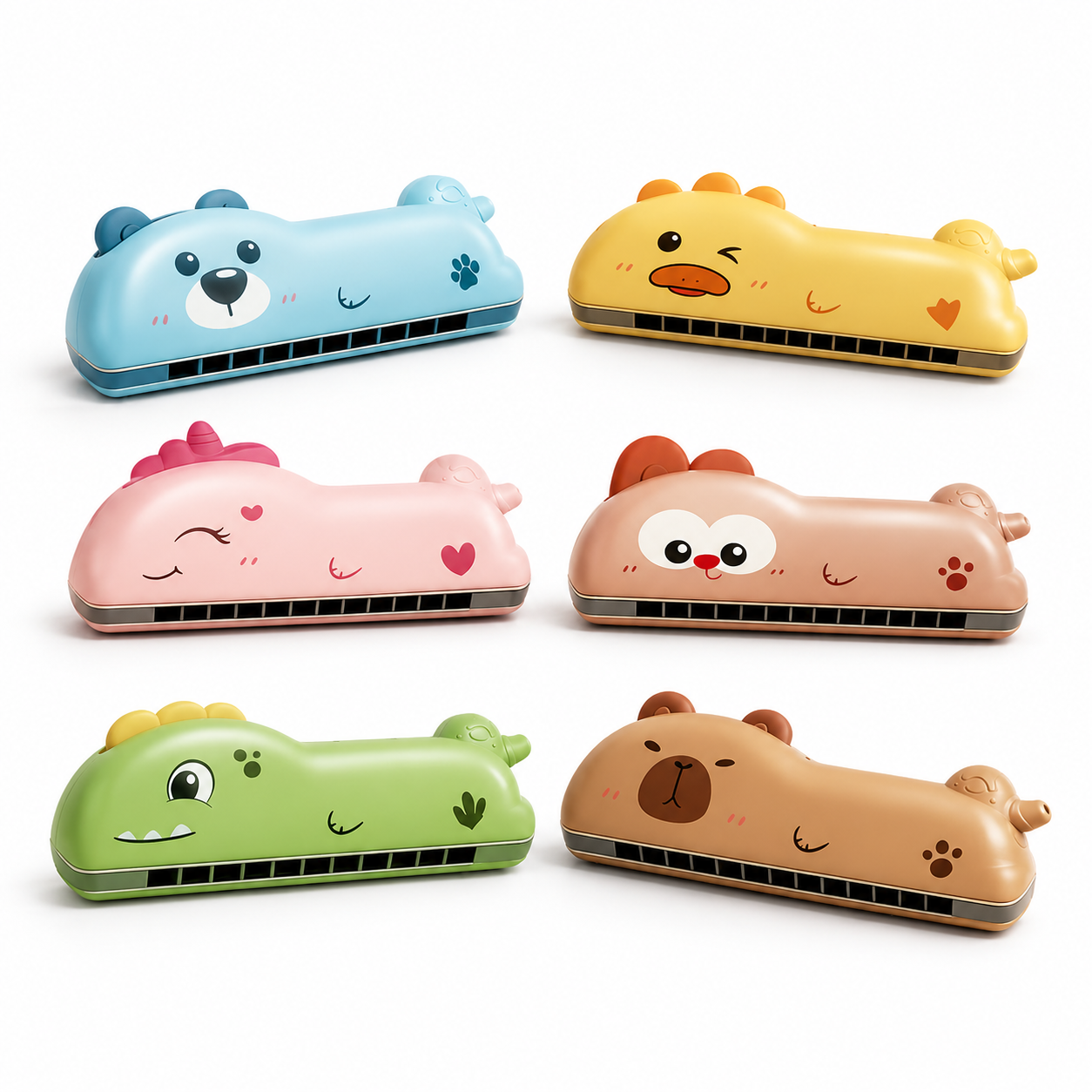 2-in-1 harmonica whistle toy for children beginner music