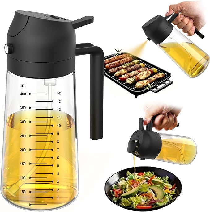 Olive Oil Spray Bottle for Kitchen, Air Fryer & Salad Dressing