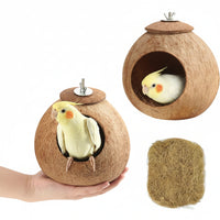 Two Pack Hanging Bird Cage Nest With Natural Coconut Design