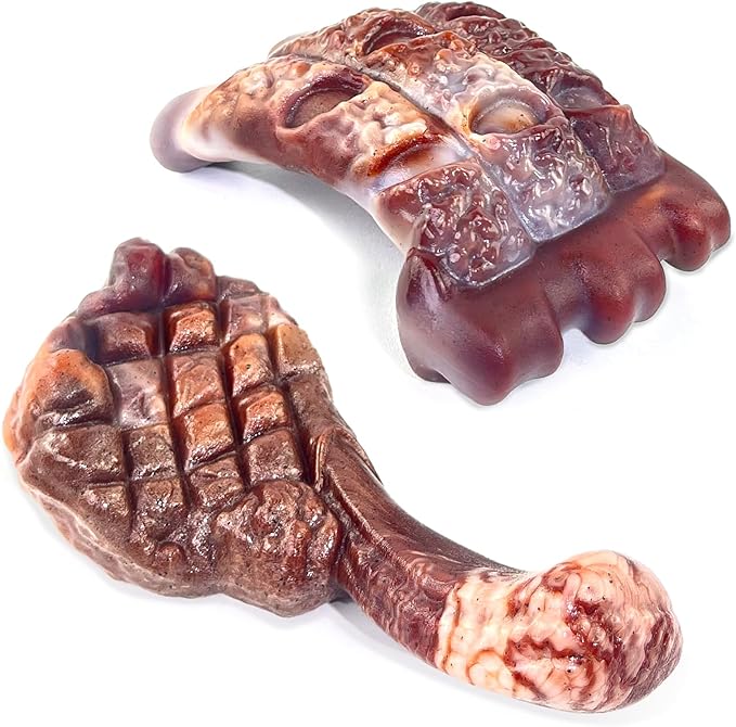 2-pack bone-shaped nylon dog play toys