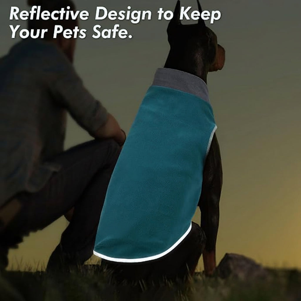 Soft Fleece Dog Vest With Stretch Fabric For Comfortable Wear