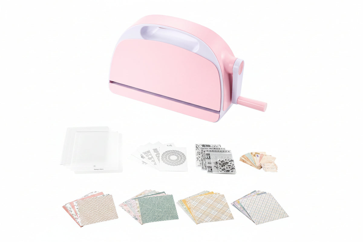 Portable 9-inch manual die cut machine for paper crafts